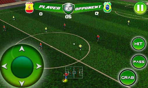 Gameplay of the Real football tournament game for Android phone or tablet.