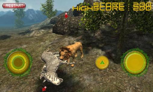 Gameplay of the Real lion simulator for Android phone or tablet.
