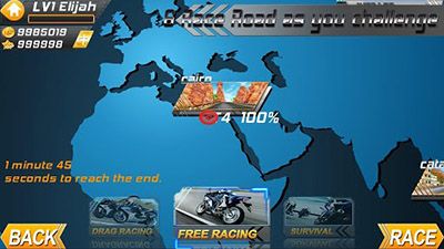 Gameplay of the Real Moto HD for Android phone or tablet.