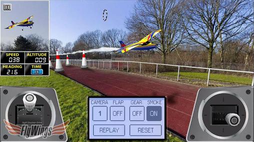 Gameplay of the Real RC flight sim 2016. Flight simulator online: Fly wings for Android phone or tablet.
