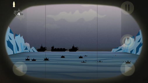 Gameplay of the Real sea battle for Android phone or tablet.