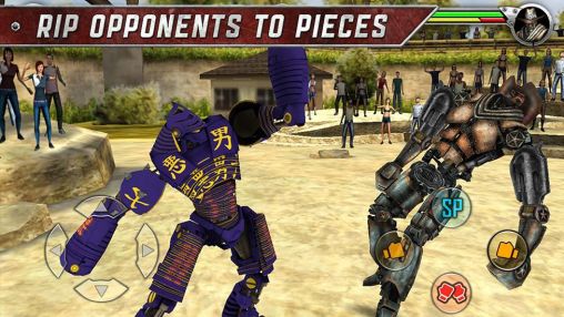 Gameplay of the Real steel: Friends for Android phone or tablet.