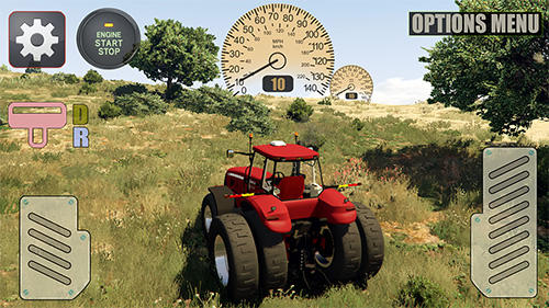 Realistic farm tractor driving simulator - Android game screenshots.