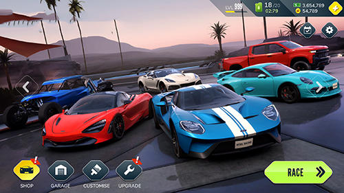 Rebel racing - Android game screenshots.