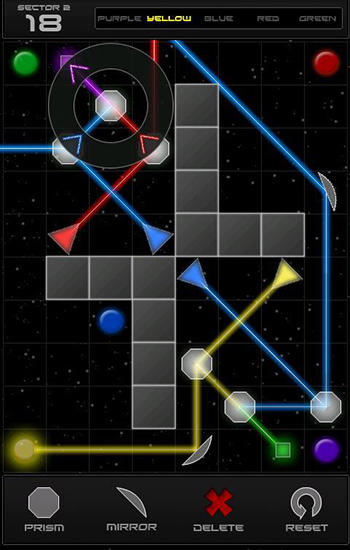Gameplay of the Refraction for Android phone or tablet.