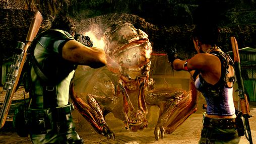 Gameplay of the Resident evil 5 for Android phone or tablet.