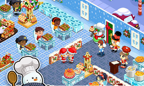 Restaurant story: Christmas - Android game screenshots.