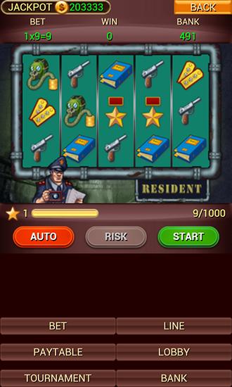 Gameplay of the Retro slots for Android phone or tablet.
