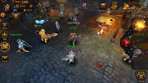 Gameplay of the Rise of darkness for Android phone or tablet.