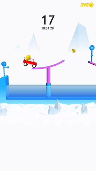 Gameplay of the Risky road by Ketchapp for Android phone or tablet.