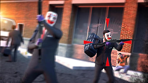 Gameplay of the Rival gang: Bank robbery for Android phone or tablet.