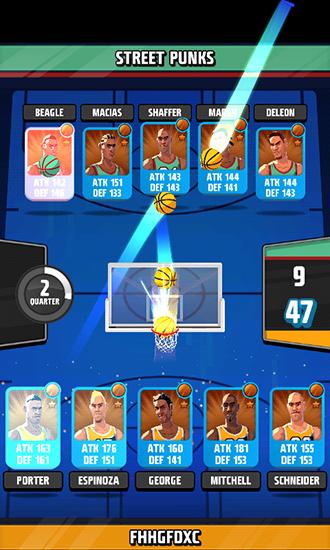 Gameplay of the Rival stars basketball for Android phone or tablet.