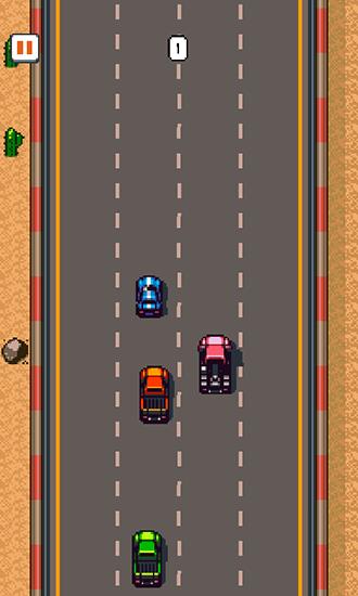 Gameplay of the Road crash: Racing for Android phone or tablet.