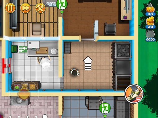 Gameplay of the Robbery Bob 2: Double trouble for Android phone or tablet.
