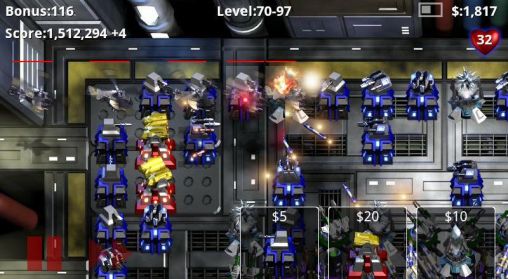 Gameplay of the Robo defense for Android phone or tablet.