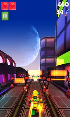 Gameplay of the Robopop Trek for Android phone or tablet.