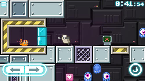 Robot wants kitty - Android game screenshots.