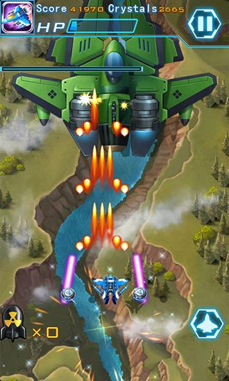 Gameplay of the Robot: Aircraft war for Android phone or tablet.