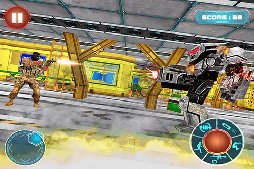 Robots war space clash mission - Android game screenshots.