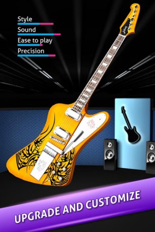 Gameplay of the Rock life: Be a guitar hero for Android phone or tablet.
