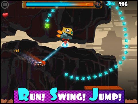Gameplay of the Rock runners for Android phone or tablet.