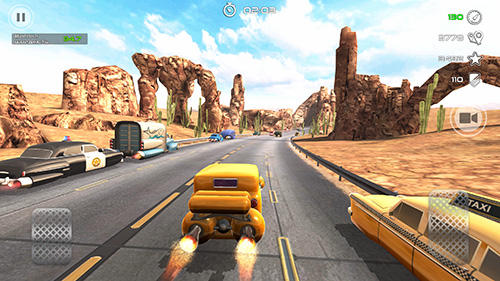 Rocket carz racing: Never stop - Android game screenshots.