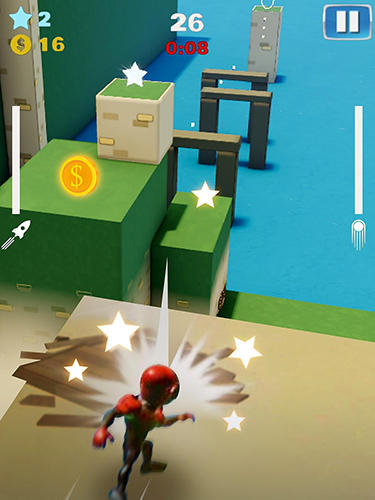 Rocket riders: 3D platformer - Android game screenshots.