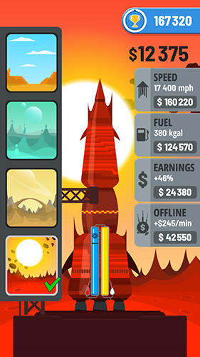 Rocket sky - Android game screenshots.