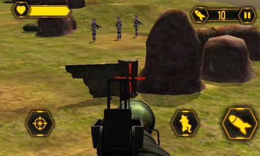 Gameplay of the Rocket launcher 3D for Android phone or tablet.