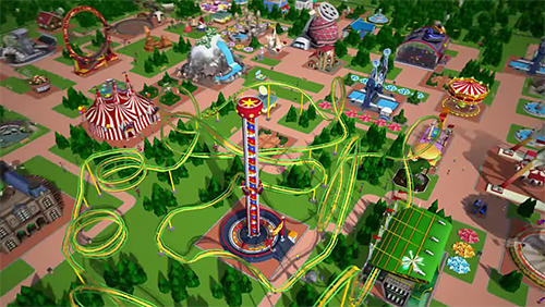 Roller coaster tycoon touch - Android game screenshots.