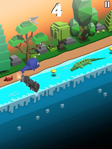 Gameplay of the Rolling rapids for Android phone or tablet.