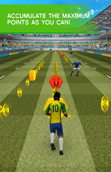 Gameplay of the Ronaldinho super dash for Android phone or tablet.
