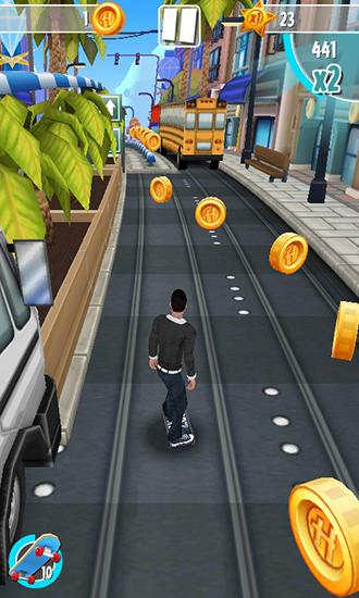 Gameplay of the Ronaldo and Hugo: Superstars skaters for Android phone or tablet.