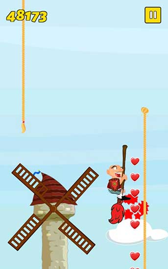 Gameplay of the Ropeunser for Android phone or tablet.