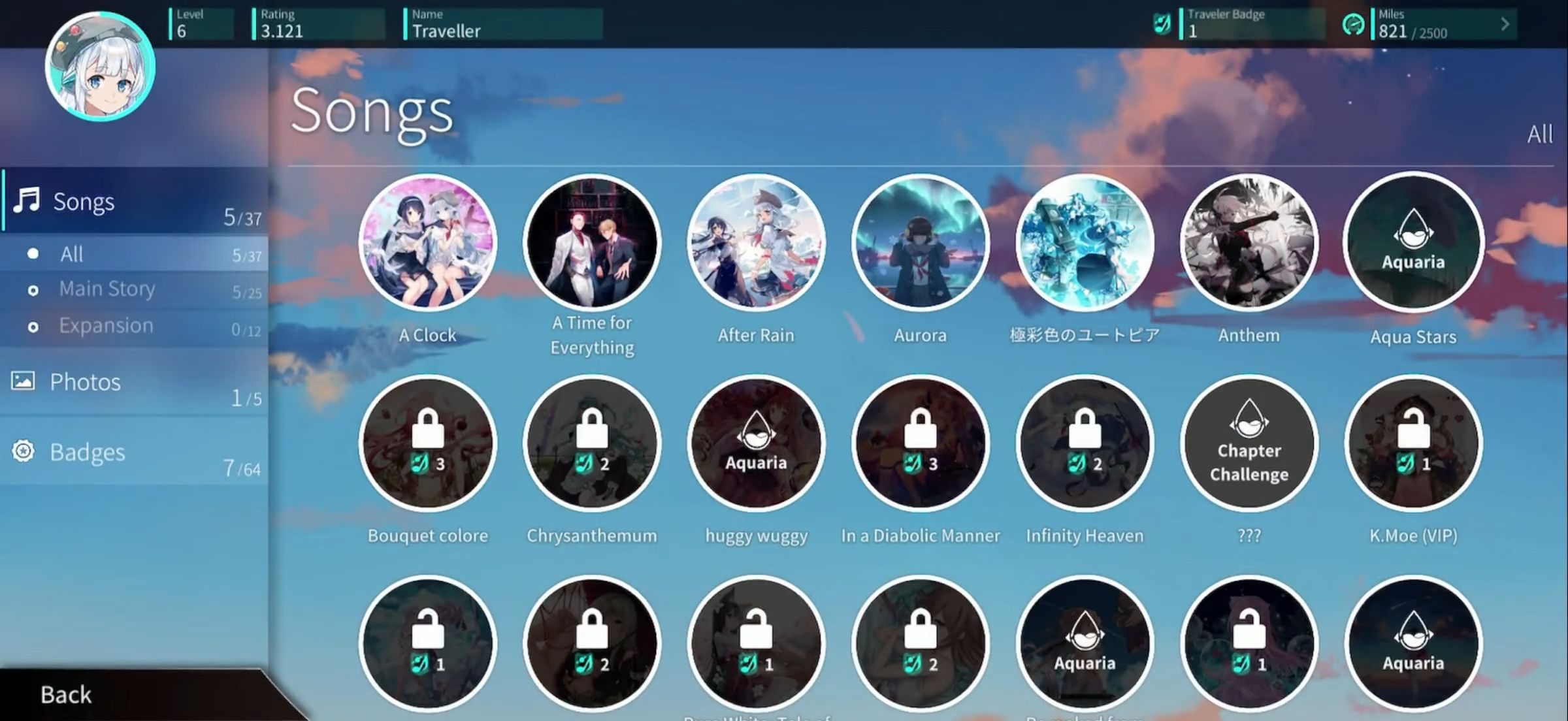 Rotaeno - Android game screenshots.