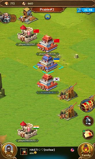 Gameplay of the Royal empire: Realm of war for Android phone or tablet.