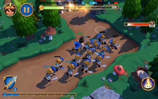 Gameplay of the Royal revolt 2 for Android phone or tablet.