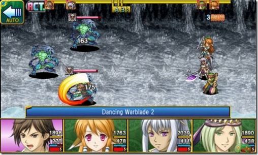 Gameplay of the RPG Journey to Kreisia for Android phone or tablet.