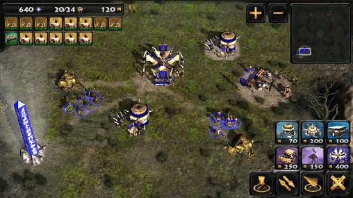 Gameplay of the RTS: Rex tribal society for Android phone or tablet.