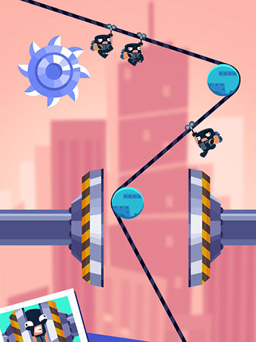 Rubber robbers: Rope escape - Android game screenshots.