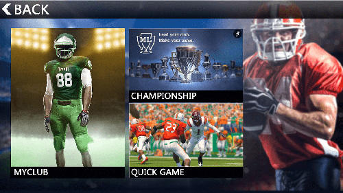 Rugby season: American football - Android game screenshots.
