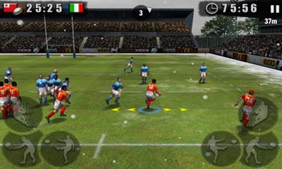 Gameplay of the Rugby Nations 2011 for Android phone or tablet.
