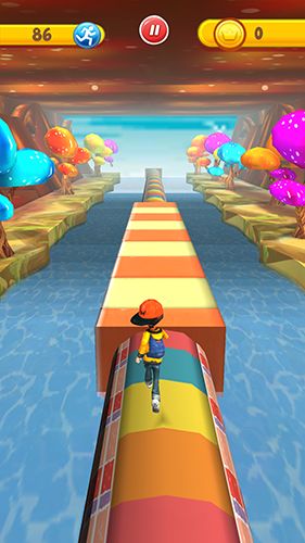 Gameplay of the Run run 3D for Android phone or tablet.