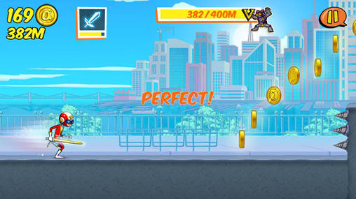 Gameplay of the Run run super five for Android phone or tablet.
