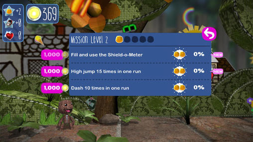 Gameplay of the Run Sackboy! Run! for Android phone or tablet.
