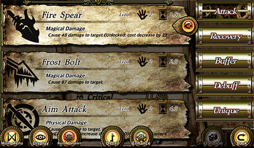 Gameplay of the Rune clash rebirth for Android phone or tablet.