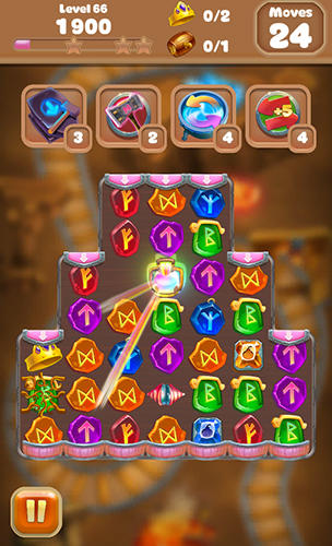 Runes quest match 3 - Android game screenshots.