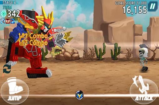 Gameplay of the Saban's power rangers: Dash for Android phone or tablet.