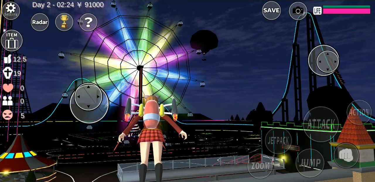 SAKURA School Simulator - Android game screenshots.