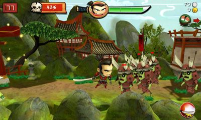 Gameplay of the Samurai vs Zombies Defense for Android phone or tablet.